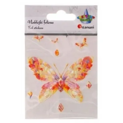 Titanum Naklejki foliowe motyl 77x55mm 9 szt.