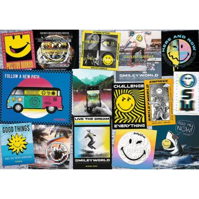 Puzzle 1000 el. �yj pozytywnie! Trefl