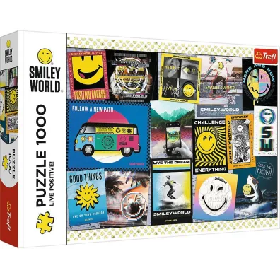Puzzle 1000 el. �yj pozytywnie! Trefl
