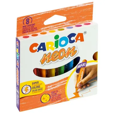 Carioca Kredki �wiecowe maxi neon 8 szt.