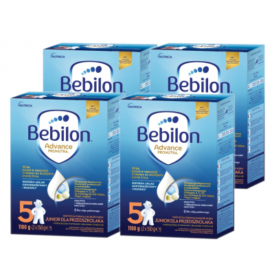 Bebilon 5 Pronutra-Advance Mleko modyfikowane dla przedszkolaka Zestaw 4 x 1100 g