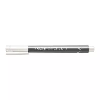Staedtler Flamaster p�dzelkowy Metallic brush, bia�y
