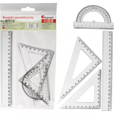 Titanum Komplet geometryczny 4 el. 20cm