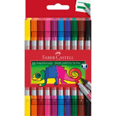 Faber-Castell Flamastry dwustronne 10 szt.