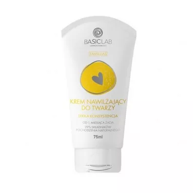 BasicLab Famillias Cream krem nawilajcy do twarzy lekka konsystencja 75 ml