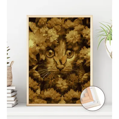 Twoje Hobby Malowanie po numerach - Ma�y kot w kwiatach 40x50cm