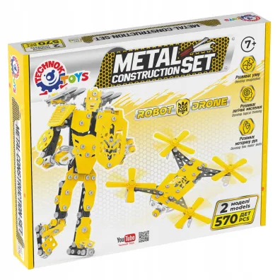 Zestaw metalowy konstruktor 570el Technok