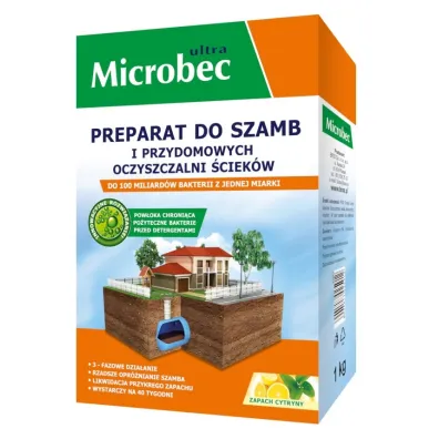 Microbec Preparat do szamb i przydomowych oczyszczalni cytrynowy 1 kg