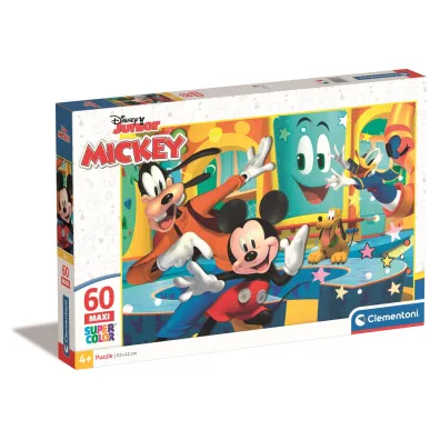Puzzle 60 el. Maxi SuperColor. Mickey Clementoni