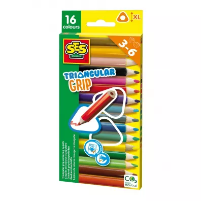Ses Creative Kredki z tr�jk�tnym uchwytem 16 szt.