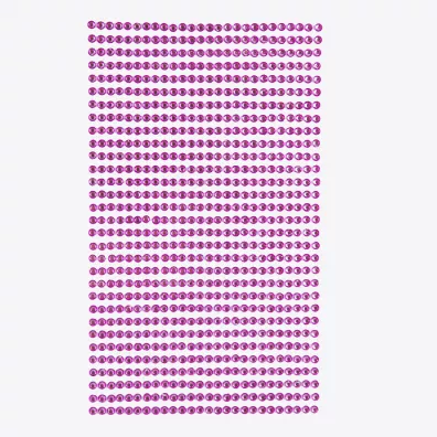 Dalprint Kryszta�ki samoprzylepne pink 3 mm 806 szt.
