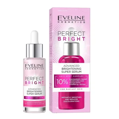 Eveline Cosmetics Perfect Bright zaawansowane super serum do twarzy rozja�niaj�ce 30 ml