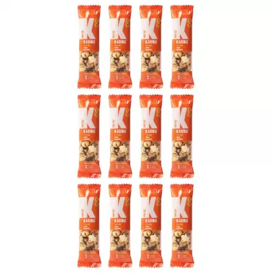 Karma Bars Baw si Baton bananowy z nerkowcem i popcornem zgrzewka 12 x 35 g