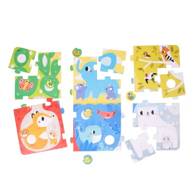 Duuu�e puzzle z dziurk� Zwierz�ta Bright Junior Media