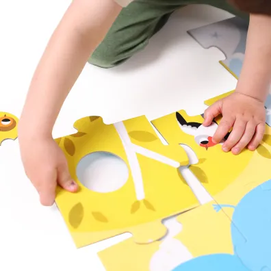 Duuu�e puzzle z dziurk� Zwierz�ta Bright Junior Media