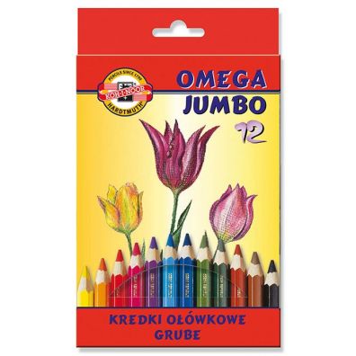 Koh-I-Noor Kredki owkowe Omega Jumbo 3382 12 kolorw