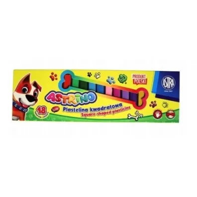 Plastelina 18kolor�w kwadratowa ASTRA 303125001