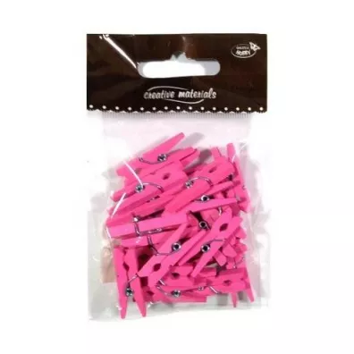 Galeria Hobby Klamerki drewniane r�owe 30 mm