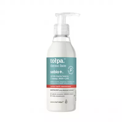 To�pa �el do mycia twarzy 2 kwasy: AHA + LHA 195 ml