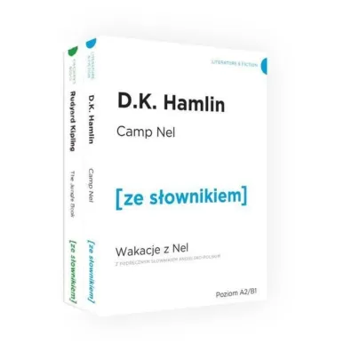 Pakiet [ze s�ownikiem]: Ksi�ga D�ungli, Wakacje z Nel. Poziom A2/B1 - D. K. Hamlin, Rudyard Kipling