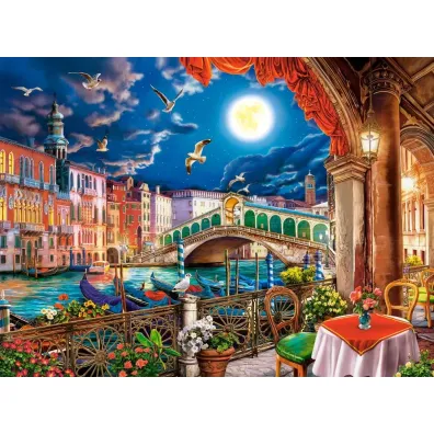Puzzle 2000 el. Romantic Night in Venice Castorland