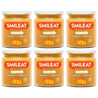 Smileat S�oiczek z ekologiczn� dyni� i cukini� po 6 miesi�cu Zestaw 6 x 230 g Bio