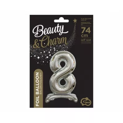 Godan Balon foliowy B&C Cyfra stoj�ca 8 BC-ASS8 74 cm
