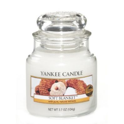 Yankee Candle Small Jar mała świeczka zapachowa Soft Blanket 104 g