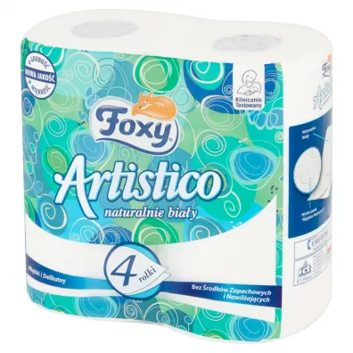 Foxy Papier toaletowy Artistico Bia�y 4 szt.