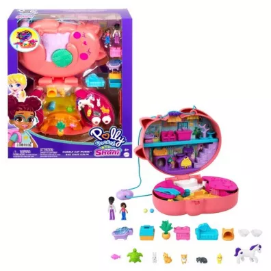 Polly Pocket. Kompaktowa torebka. Puchaty Kotek HGT16