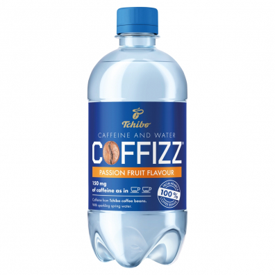 Tchibo Coffizz Woda gazowana o smaku marakui, z dodatkiem kofeiny 500 ml