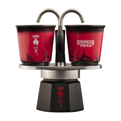 Bialetti Mini Express Stranger Things 2tz + 2 Fili�anki nadruk termochromowy