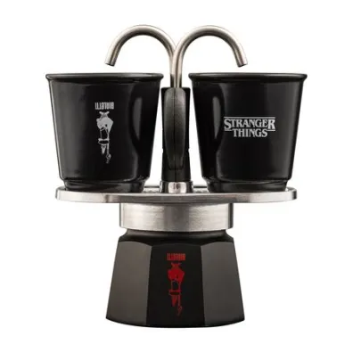 Bialetti Mini Express Stranger Things 2tz + 2 Fili�anki nadruk termochromowy