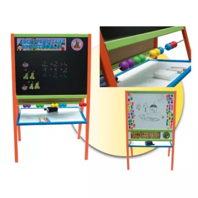 Tablica stoj�ca magnetyczno-kredowa akcesoria kolorowa 90 cm