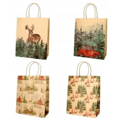 incood. Torba prezentowa 26x32 cm kraft las, mix