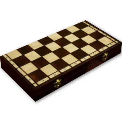 Drewniane Szachy, warcaby i backgammon