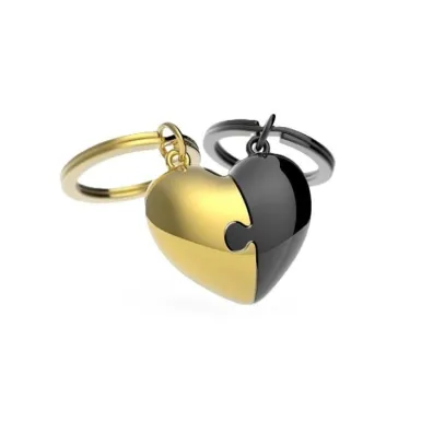 Metalmorphose Brelok do kluczy 3D dla pary serce �amane