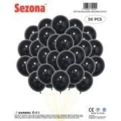 Balony czarne 50 szt