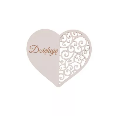 Cresco Drewniany napis - Dzi�kuj�