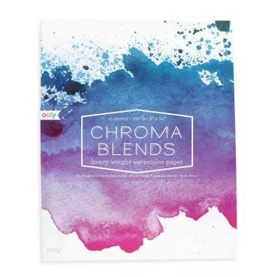 Kolorowe Baloniki Blok do malowania akwarelami Chroma Blends