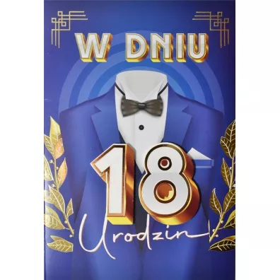 Yeku Karnet Urodziny 18
