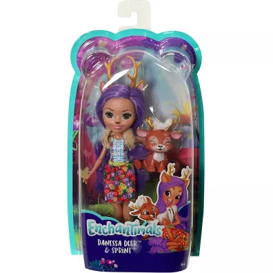 Enchantimals Danessa Deer Lalka Jelonek + figurka Sprint FXM75