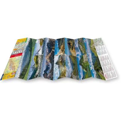 Tatry Mapa panoramiczna laminowana mapa turystyczna 1:28 000