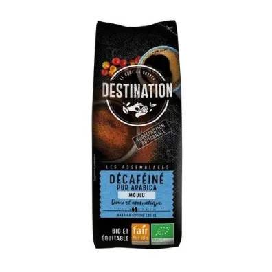Destination Kawa mielona bezkofeinowa arabica 100% fair for life 250 g Bio
