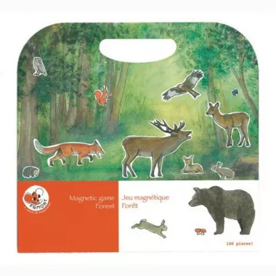 Puzzle Ukadanka, gra magnetyczna, Las Egmont Toys