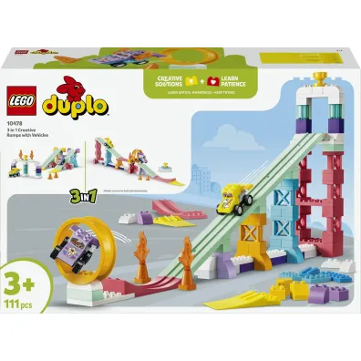 LEGO DUPLO Town Kreatywne rampy 3 w 1 z pojazdami 10478