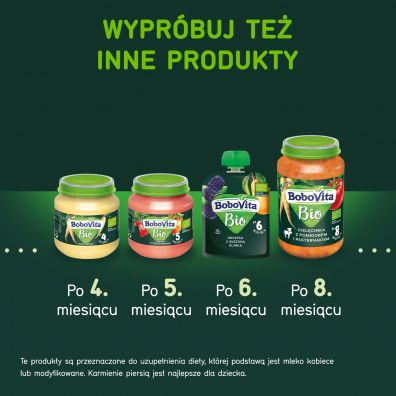 BoboVita Przecier owocowy Jabka z ananasem po 5. miesicu 125 g Bio