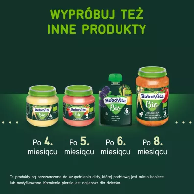 BoboVita Przecier owocowy Jabka z ananasem po 5. miesicu 125 g Bio
