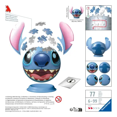 Puzzle Kula 77 el. 3D Disney Stitch Ravensburger