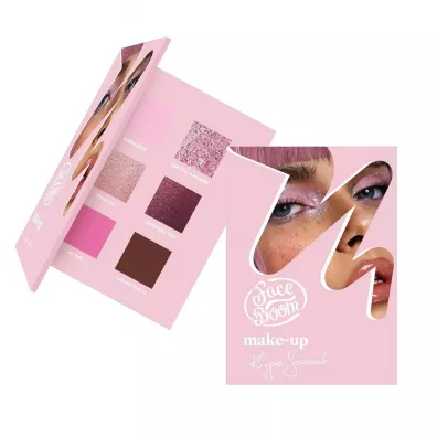 Face Boom Paleta cieni do powiek Pink Power Girl 9 g